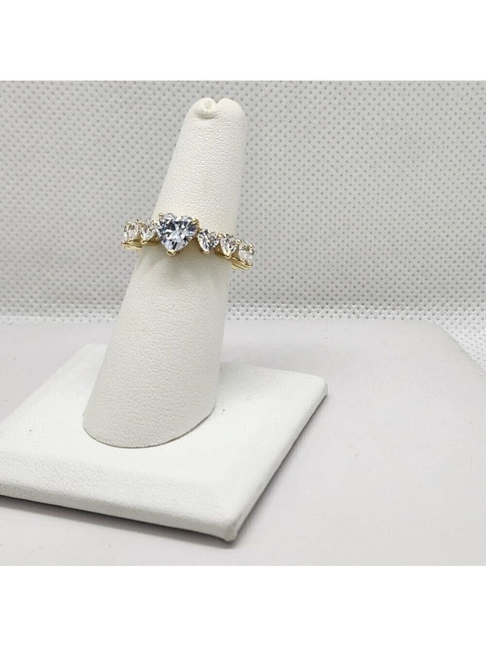 Brand New Sterling Silver 925 Hearts Eternity Ring